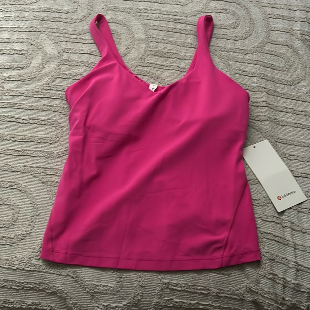 Pink lulu align tank